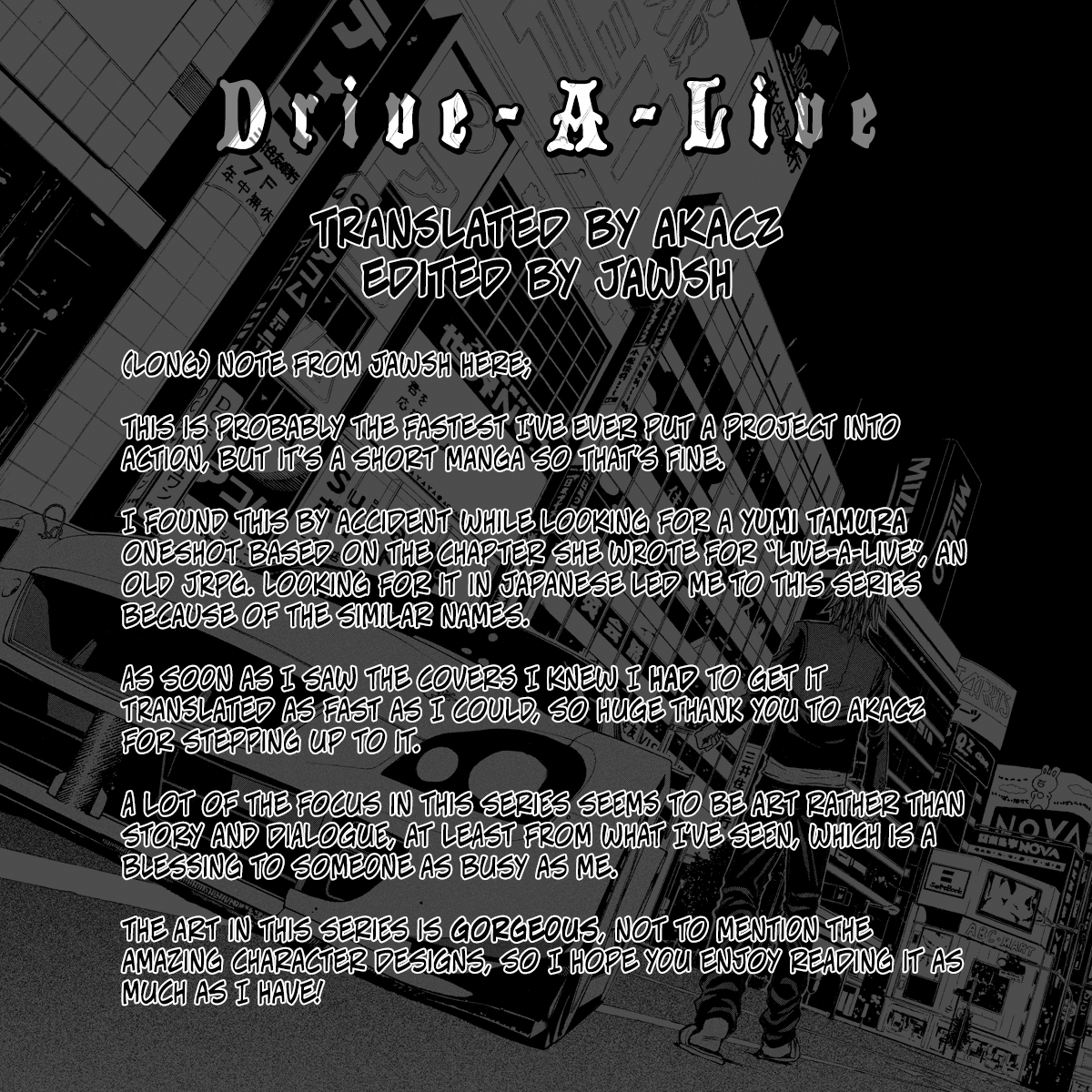 Drive-A-Live Chapter 1 #1