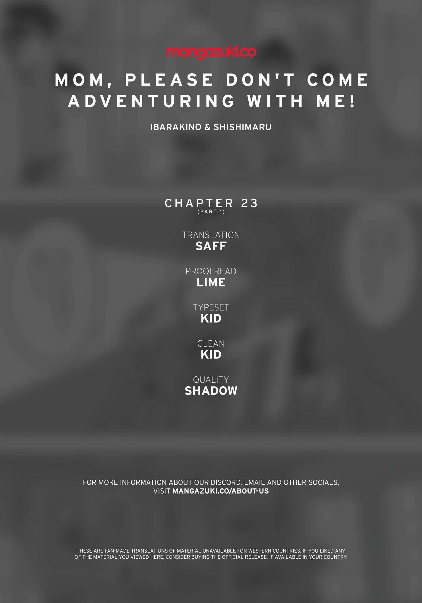 Mom, Please Don't Come Adventuring With Me! ~The Boy Who Was Raised By The Ultimate Overprotective Dragon, Becomes An Adventurer With His Mother~ Chapter 23.1 #1