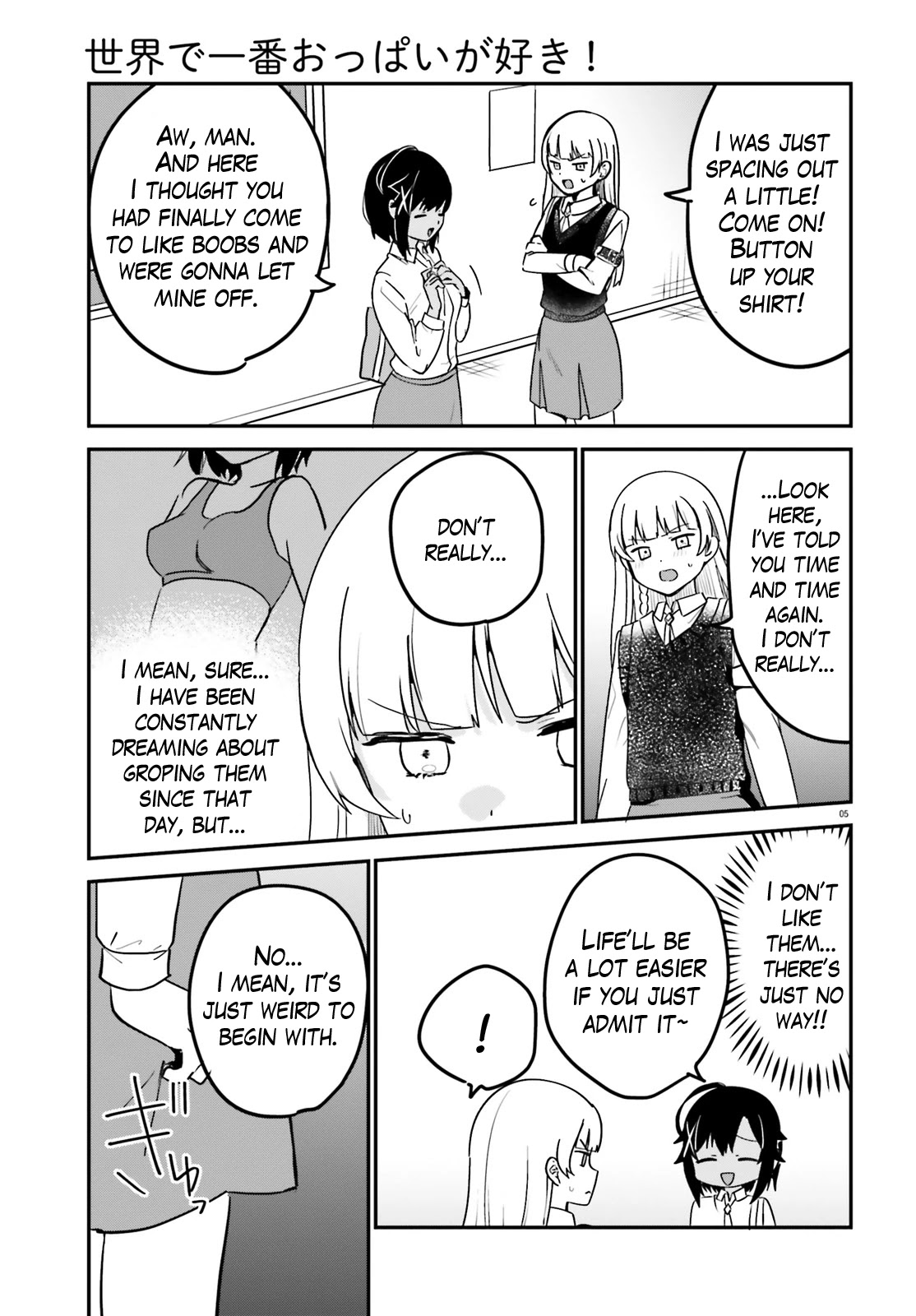 Sekai De Ichiban Oppai Ga Suki! Chapter 54 #5