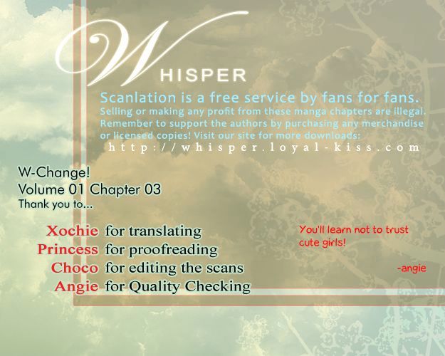 W Change!! Chapter 3 #1