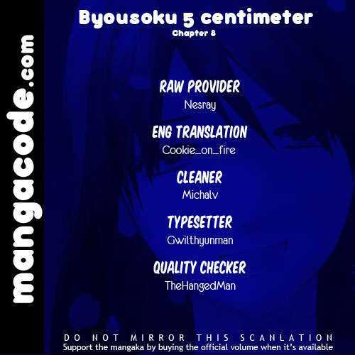 Byousoku 5 Centimeter Chapter 8 #1