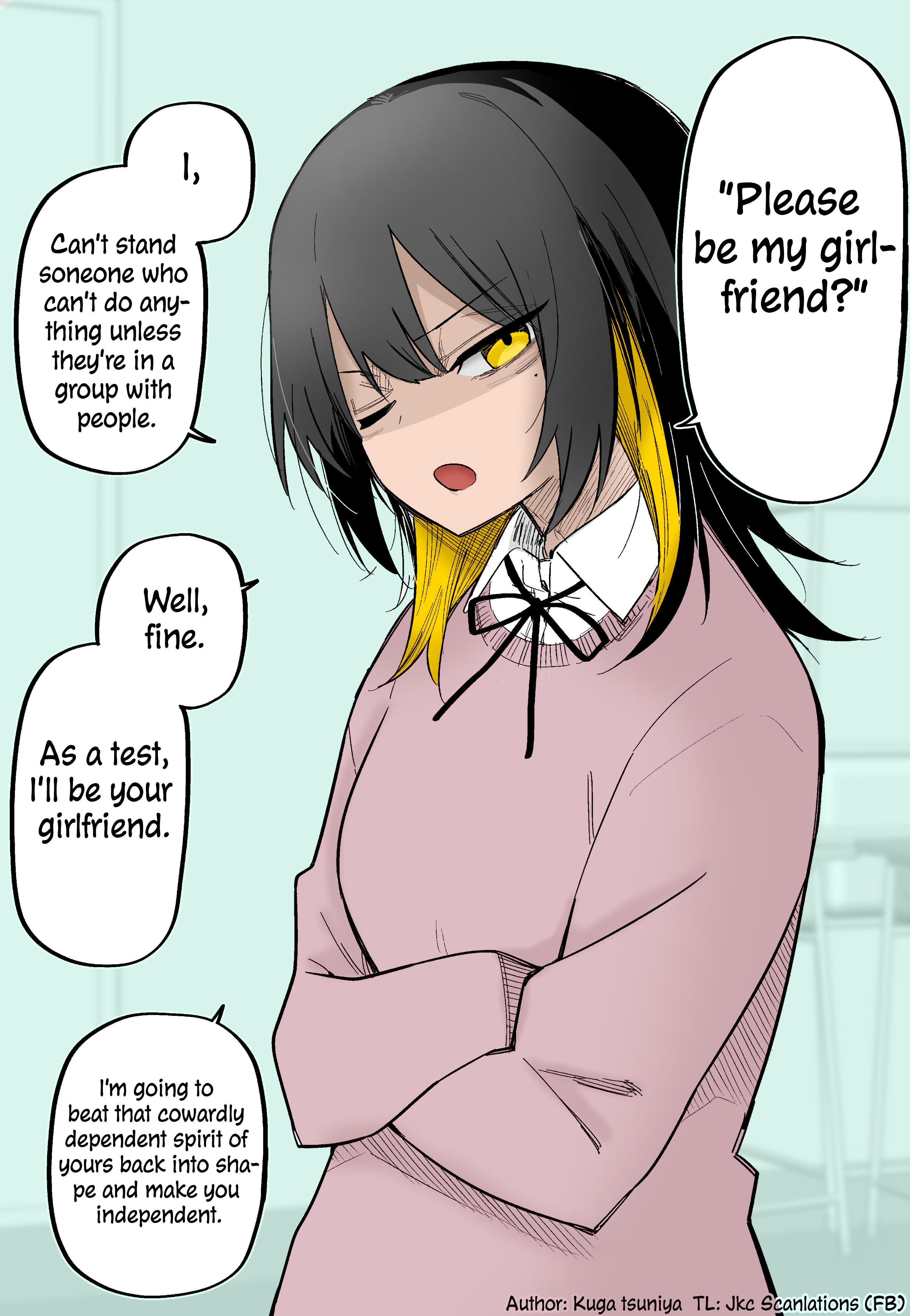 I Confessed To A Lone Wolf Girl (Fan Colored) Chapter 1 #1