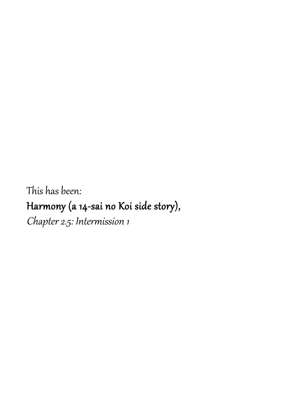 Harmony Chapter 2.5 #7