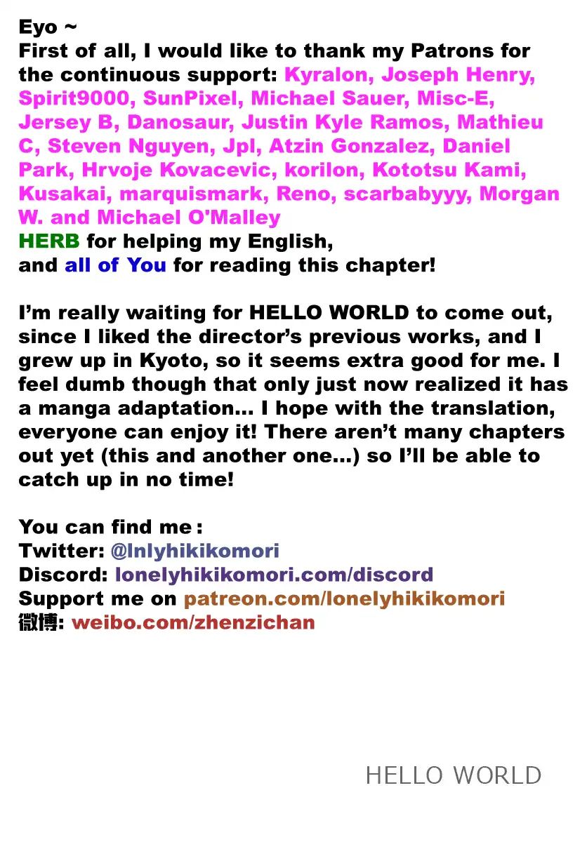 Hello World Chapter 1 #41