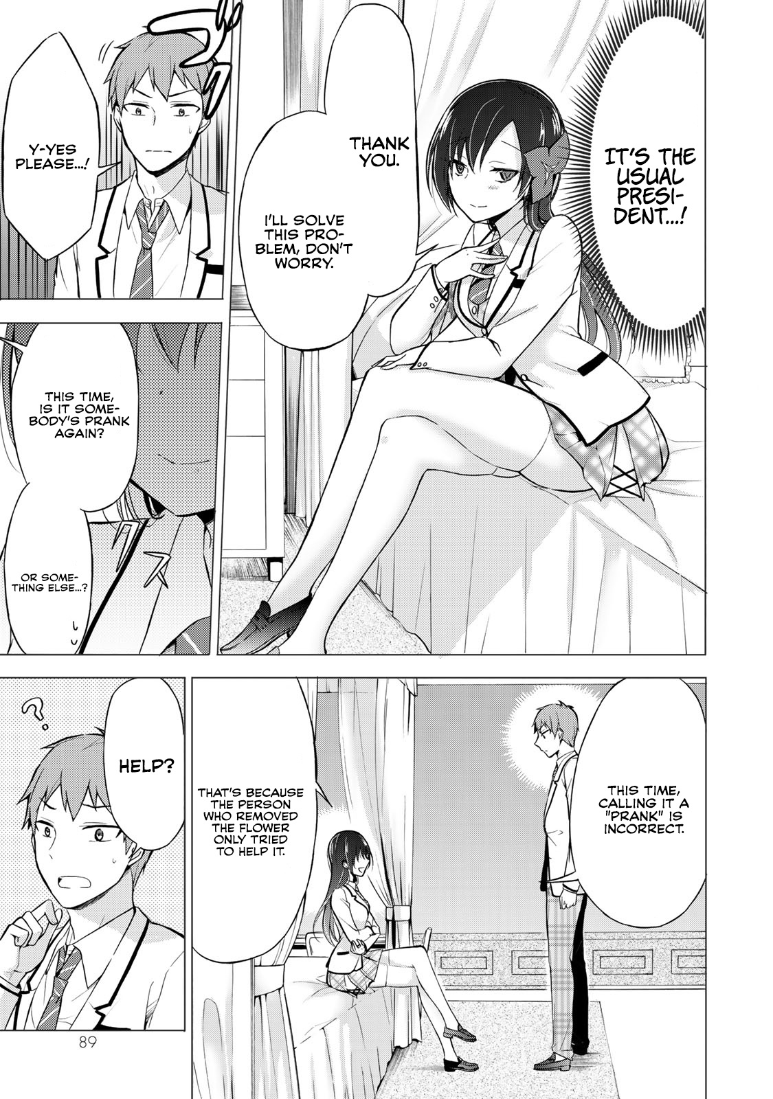 The Student Council President Solves Everything On The Bed Chapter 2.5 #19