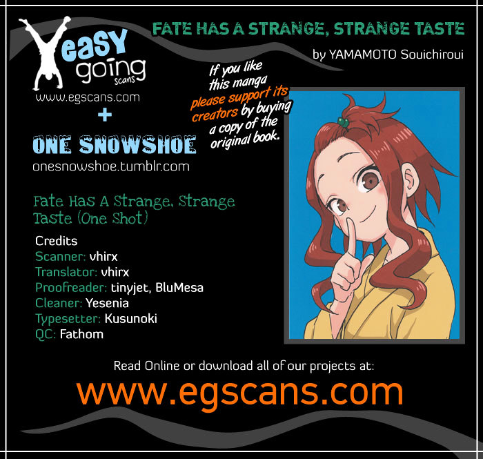 Fate Has A Strange, Strange Taste Chapter 0 #1