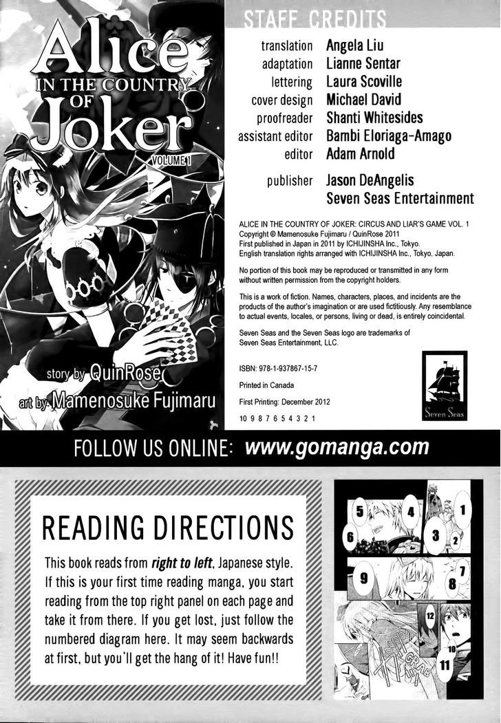 Joker No Kuni No Alice - Circus To Usotsuki Game Chapter 1 #8