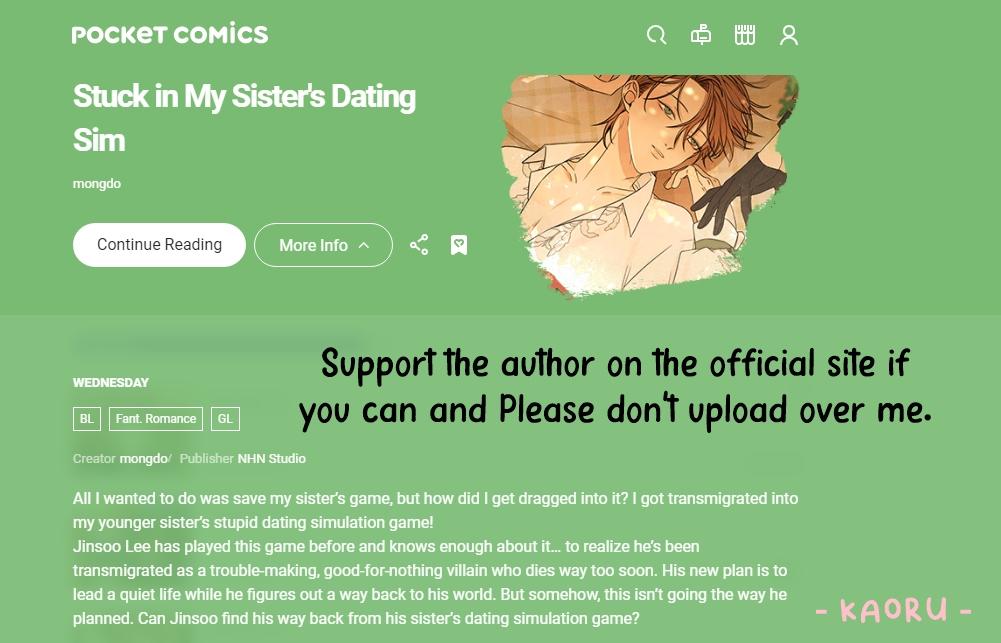 Stuck In My Sister's Dating Sim Chapter 23 #24