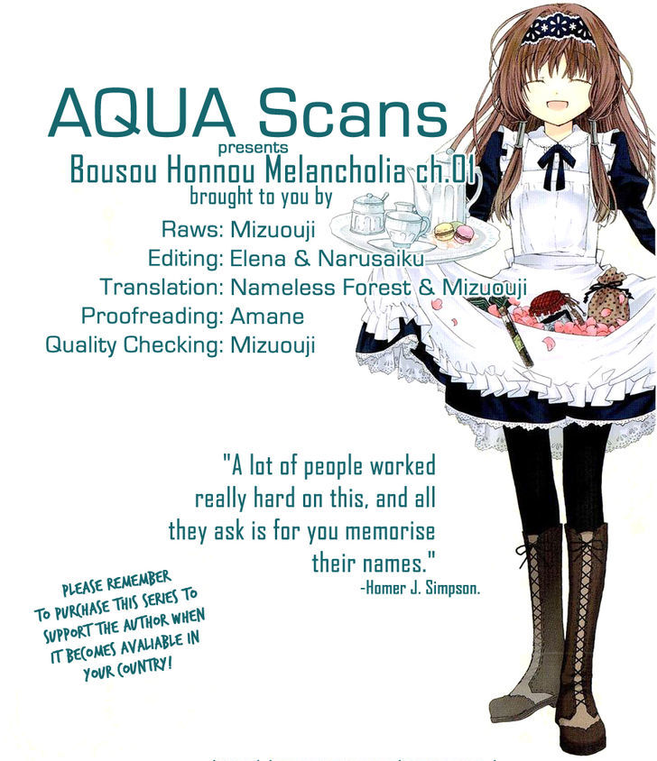 Bousou Honnou Melancholia Chapter 1 #1