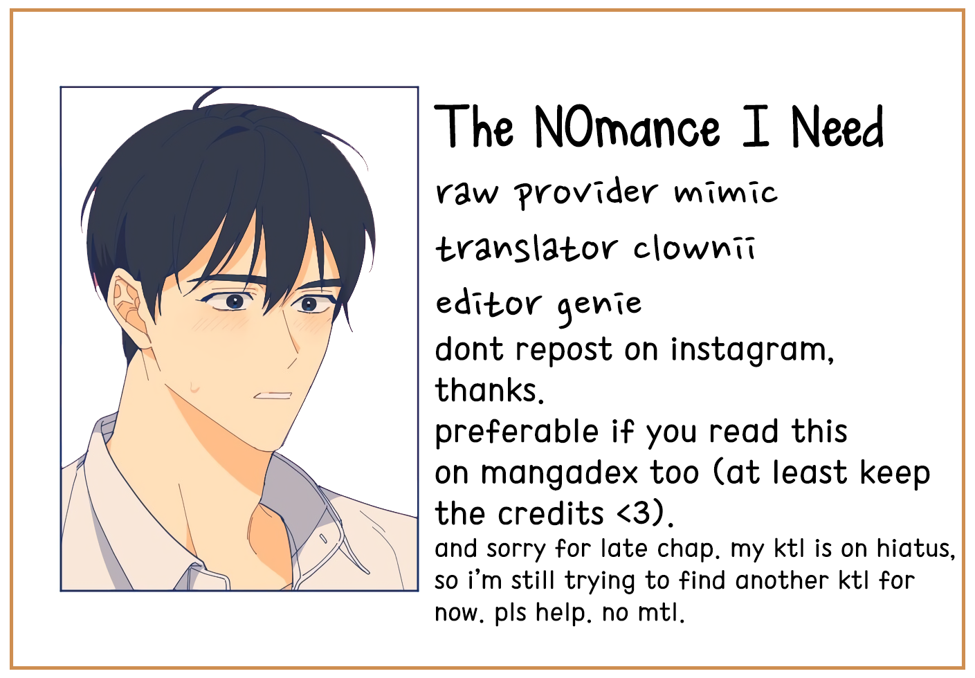 The Nomance I Need Chapter 3 #1