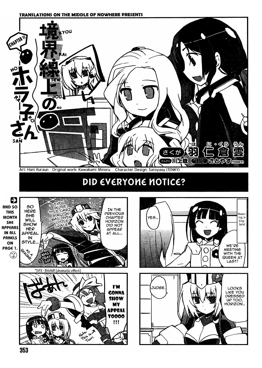 Kyoukaisenjou No Horako-San Chapter 11 #1