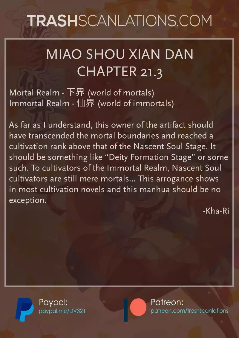 Miao Shou Xian Dan Chapter 21.3 #7