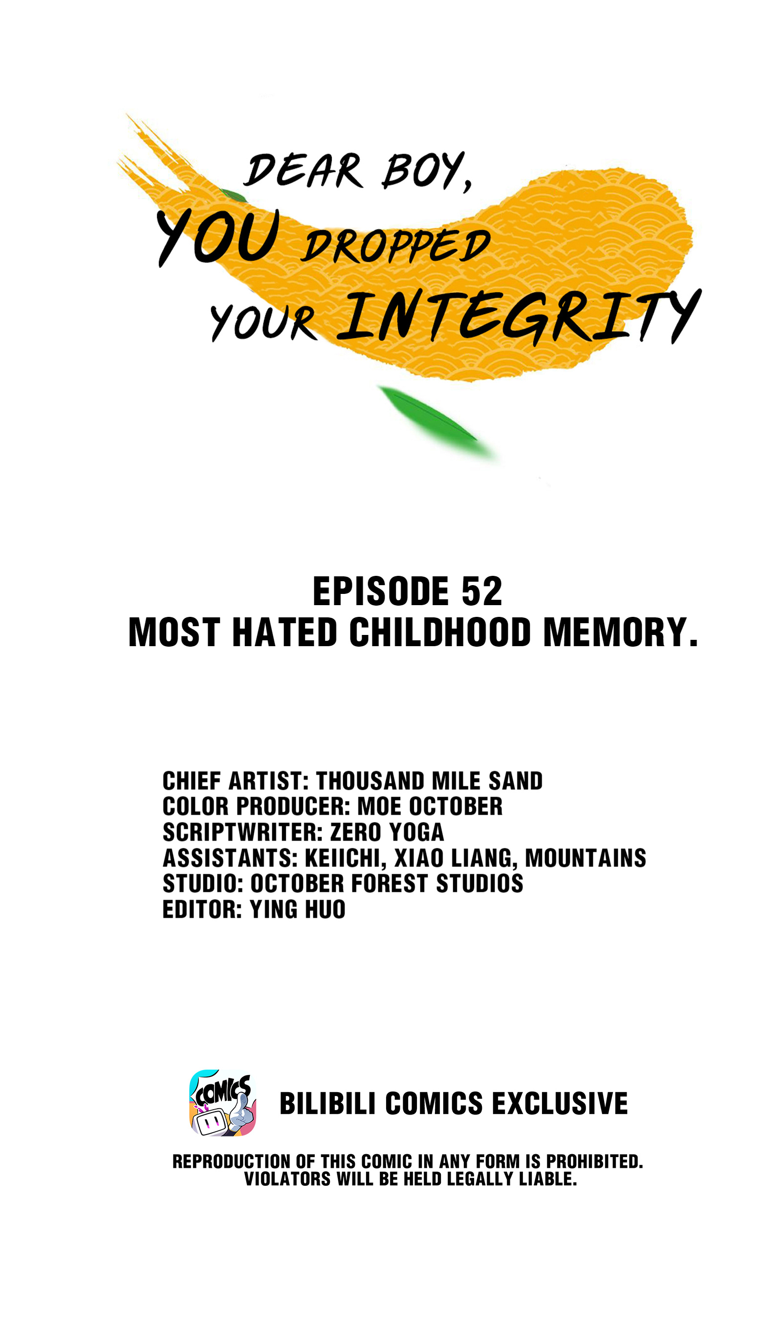 Dear Boy, You Dropped Your Integrity Chapter 55 #1