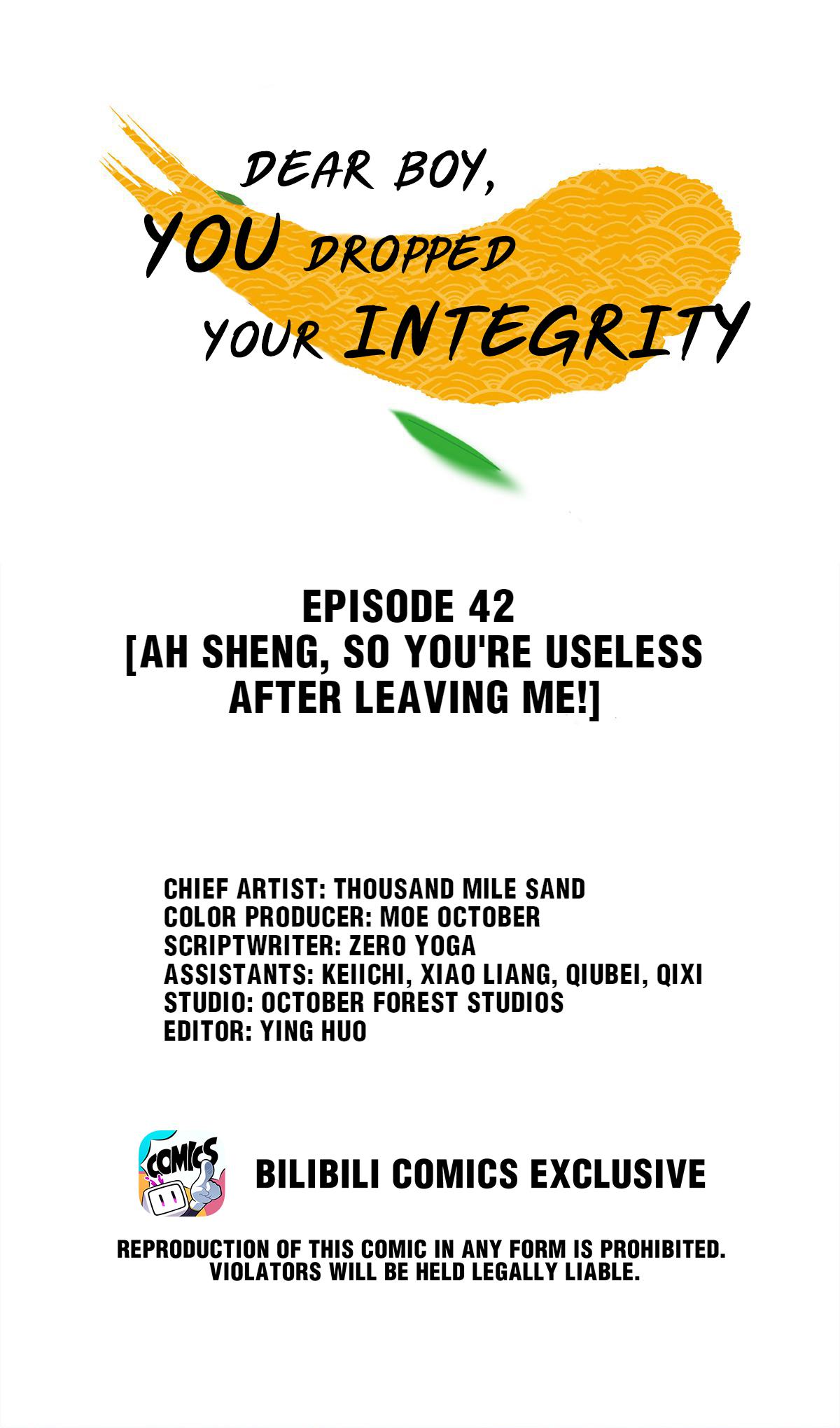 Dear Boy, You Dropped Your Integrity Chapter 43 #1