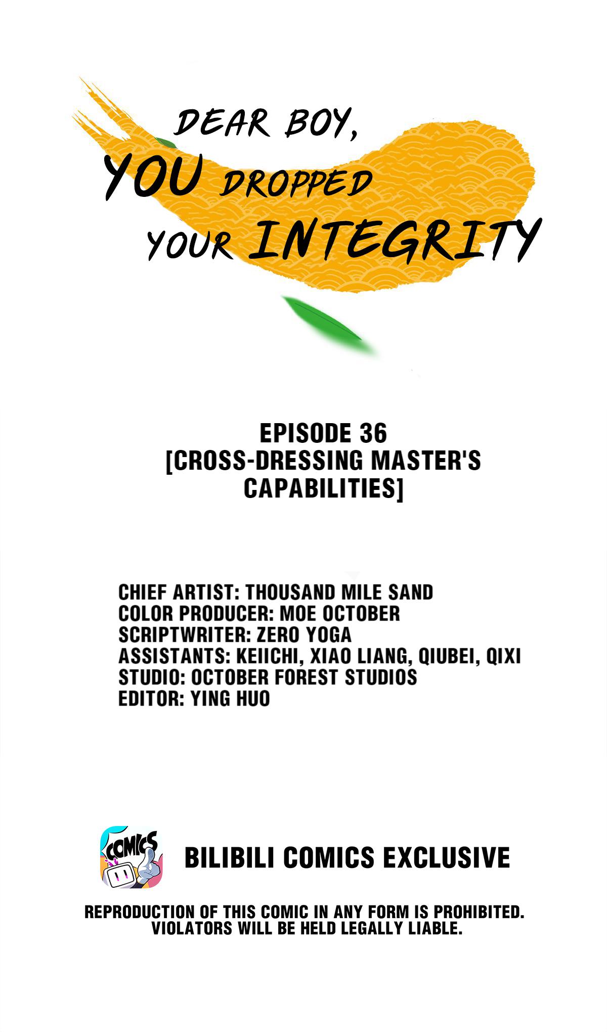 Dear Boy, You Dropped Your Integrity Chapter 36 #1