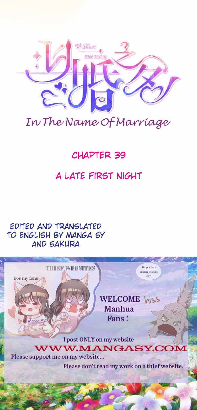 In The Name Of Marriage Chapter 39 #1