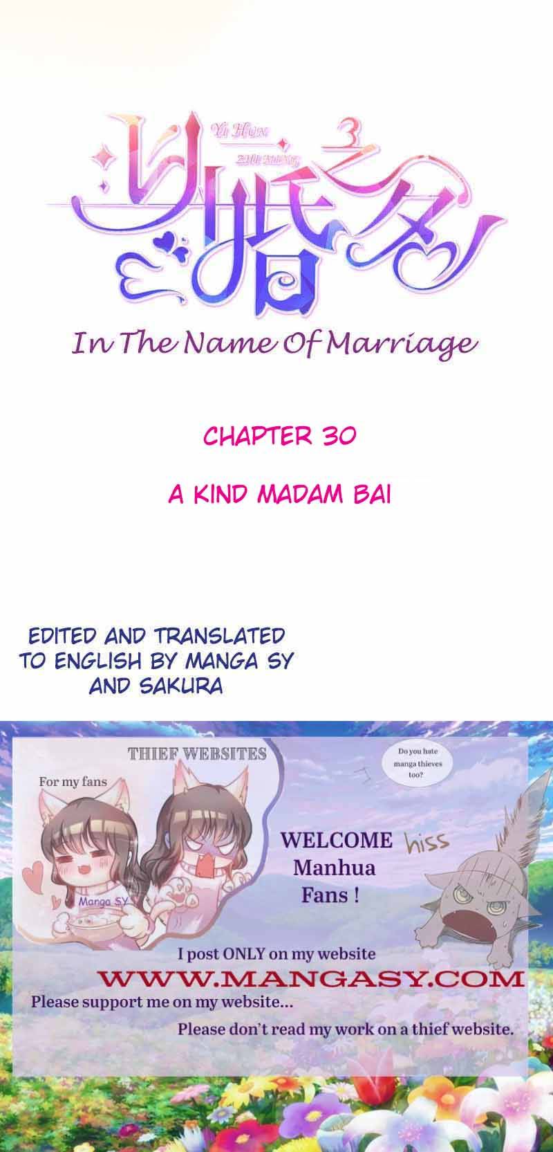 In The Name Of Marriage Chapter 30 #1