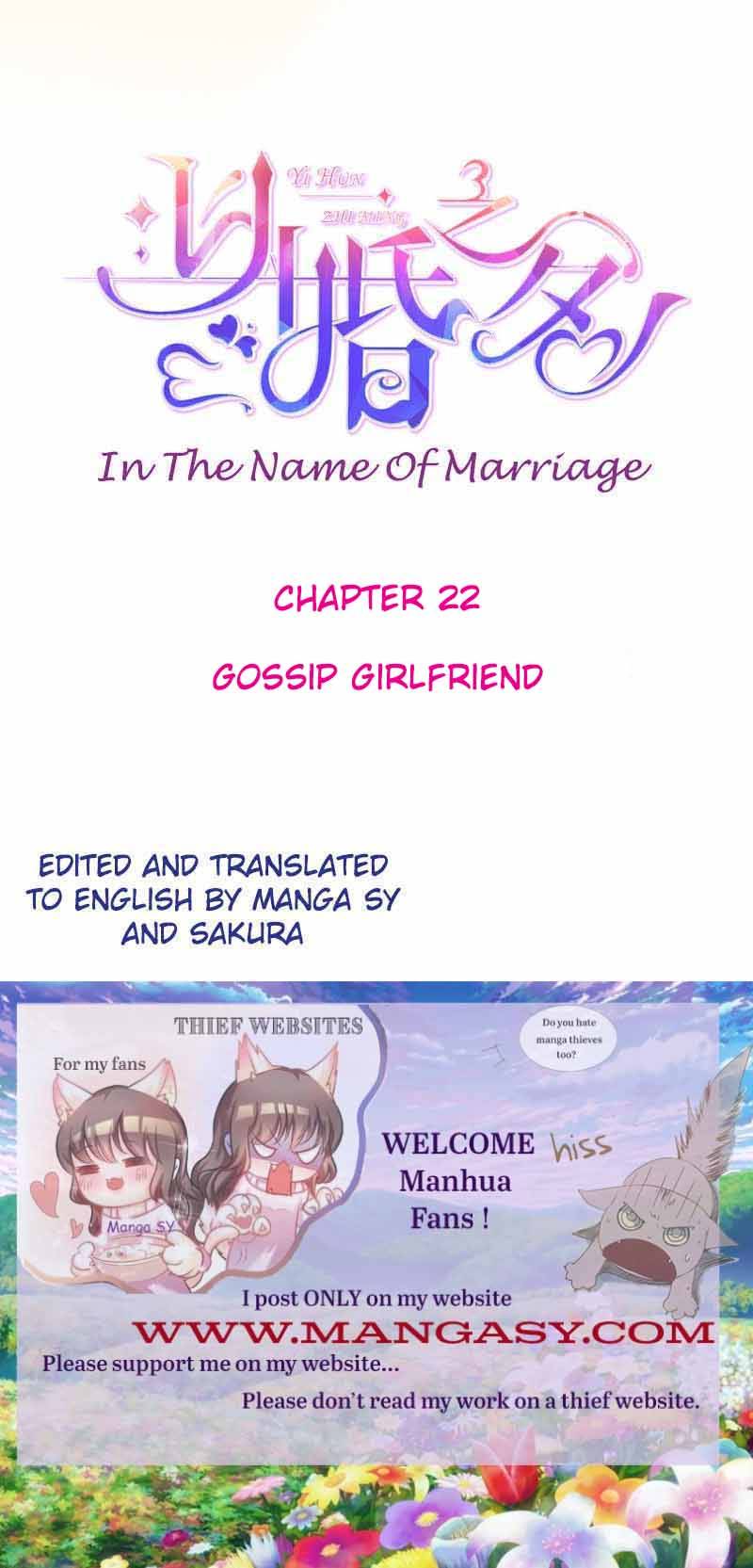 In The Name Of Marriage Chapter 22 #1