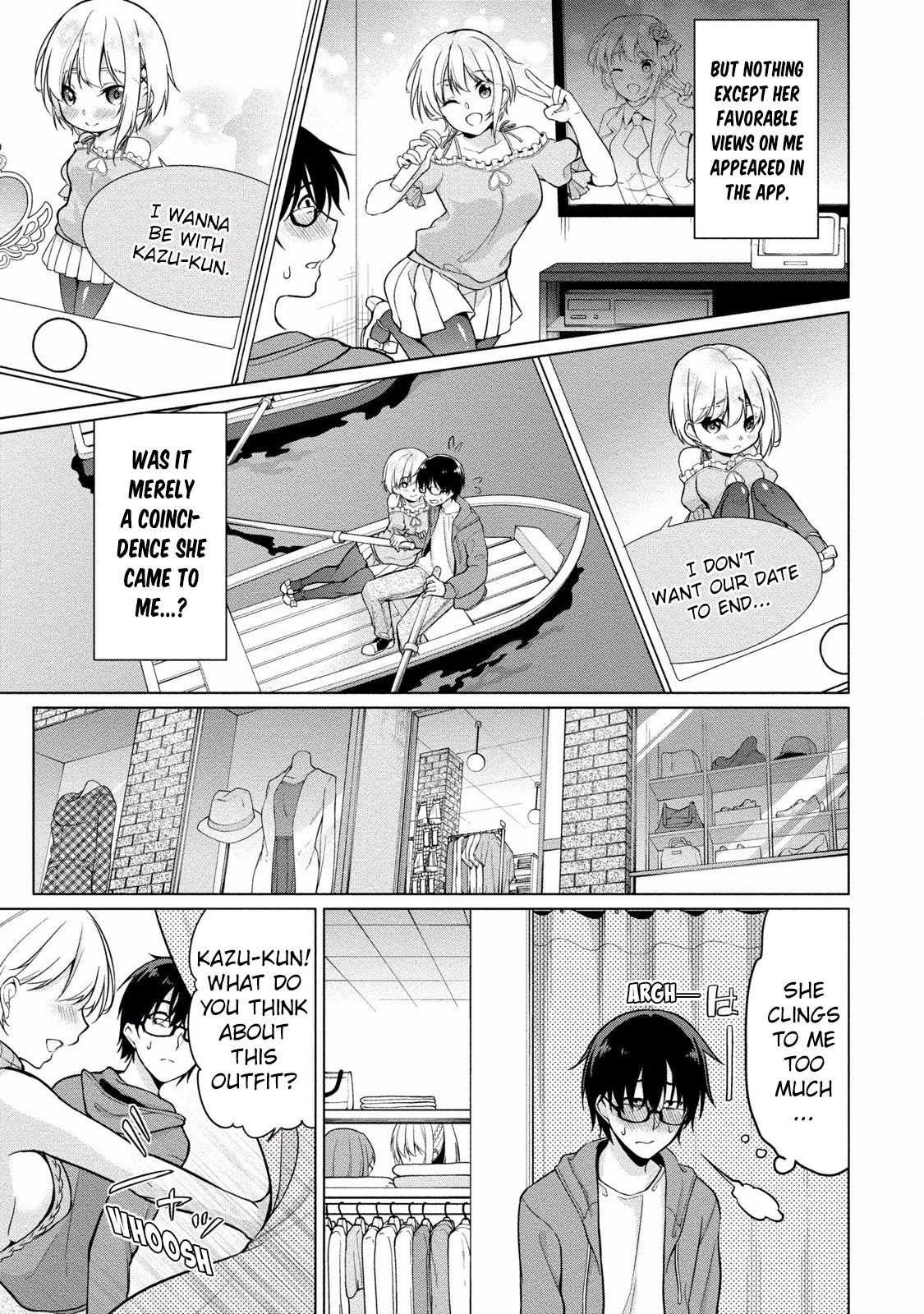 Satou-Kun Wa Nozoteiru. ~Kami-Sama Appli De Onnanoko No Kokoro O Nozoitara Do Xx Datta Chapter 3 #12