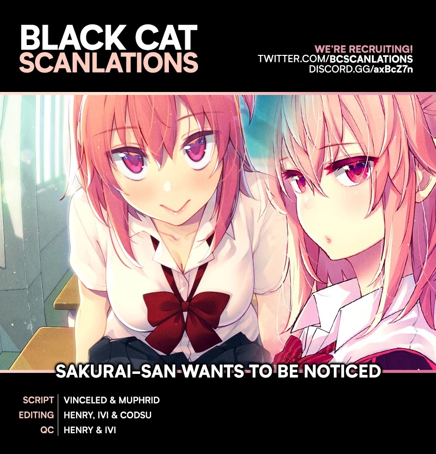 Sakurai-San Wants To Be Noticed Chapter 20 #1