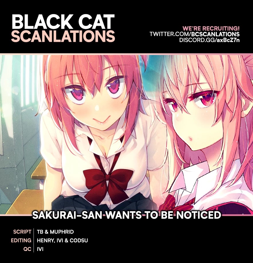 Sakurai-San Wants To Be Noticed Chapter 19 #1