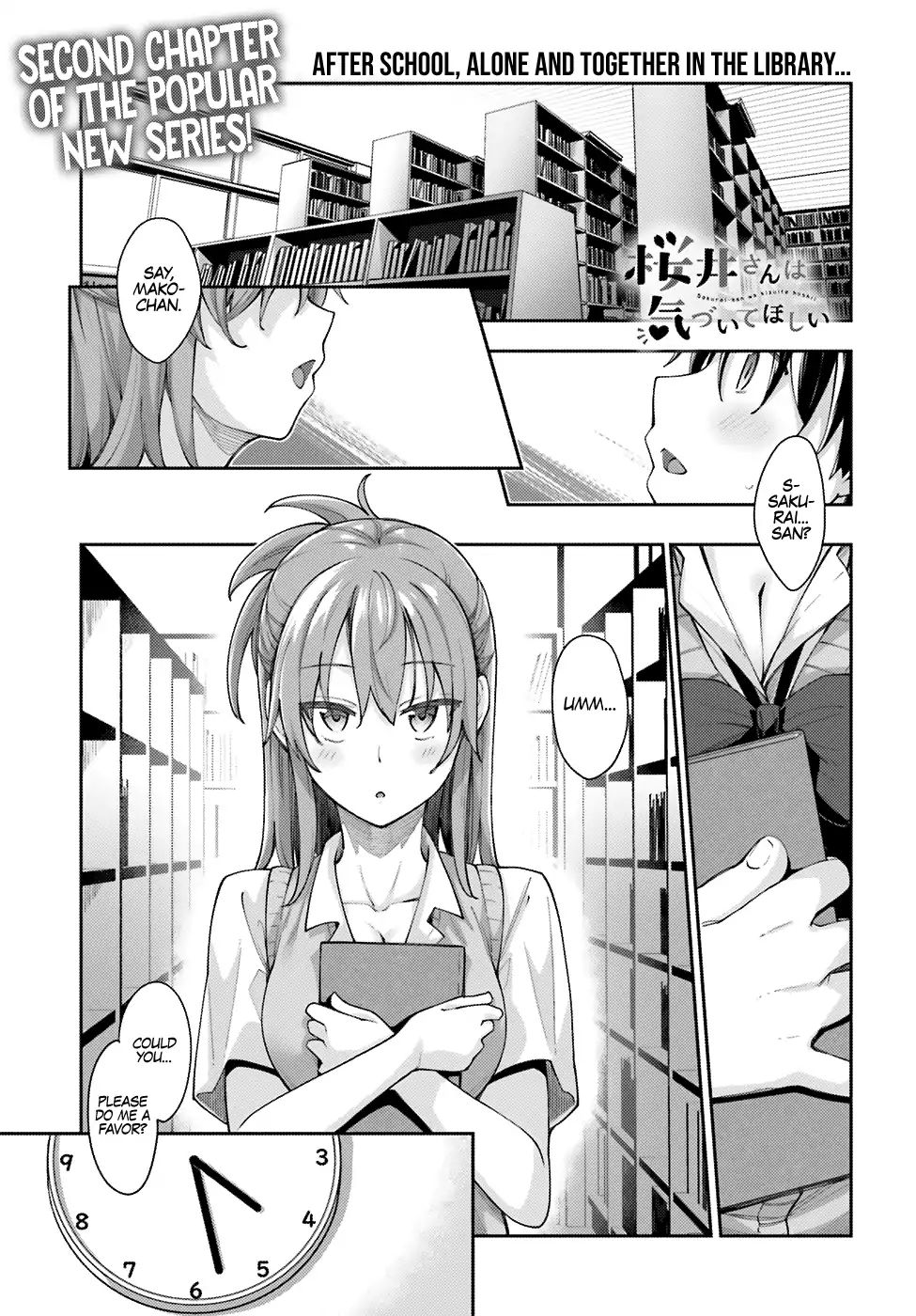 Sakurai-San Wants To Be Noticed Chapter 2 #1
