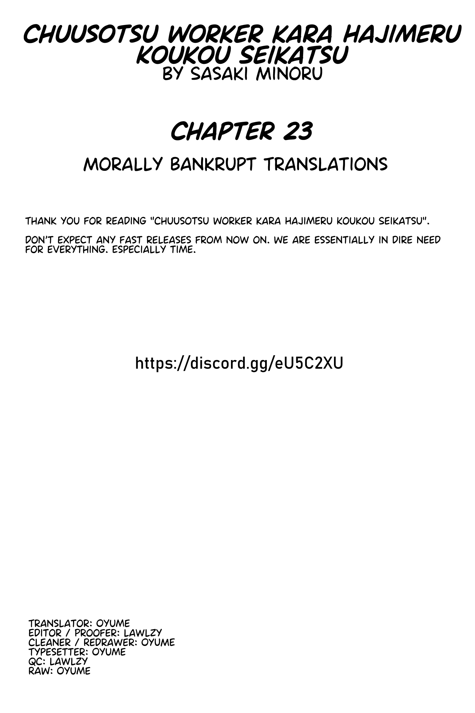 Chuusotsu Worker Kara Hajimeru Koukou Seikatsu Chapter 23 #52