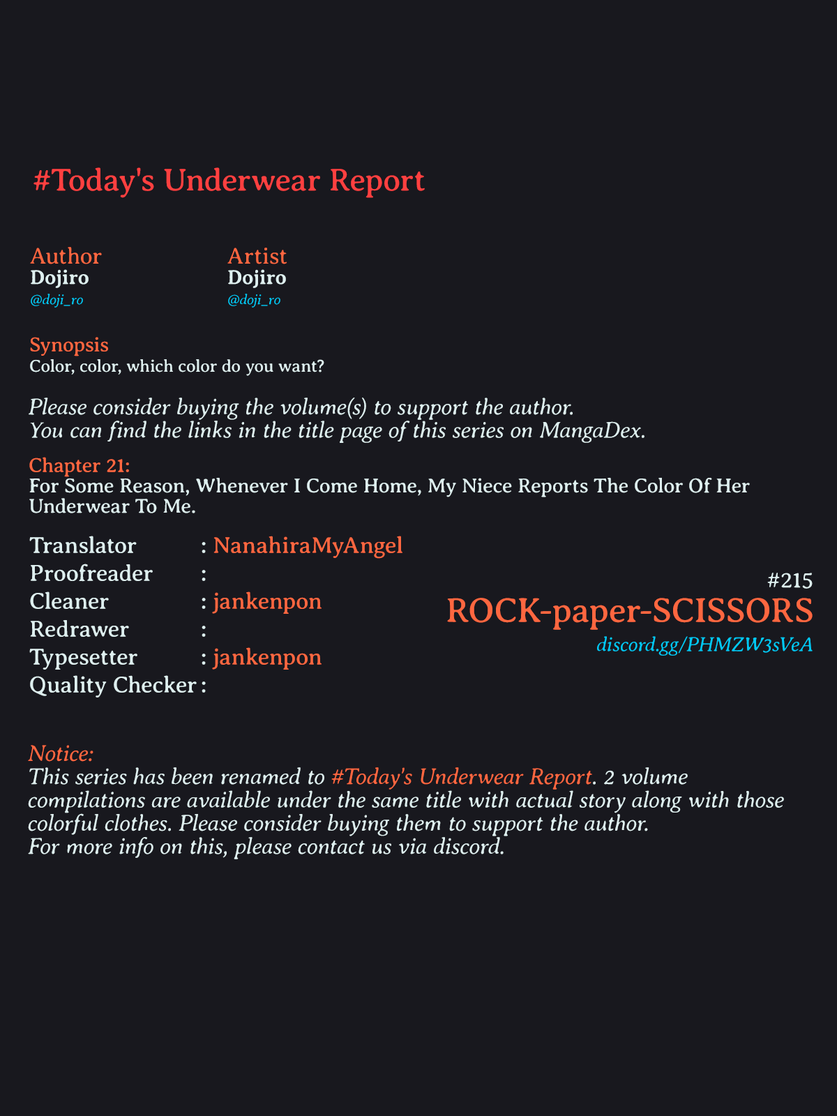 Girls Who Report The Color Of Their Underwear To Me Every Day For Some Reason Chapter 21 #4