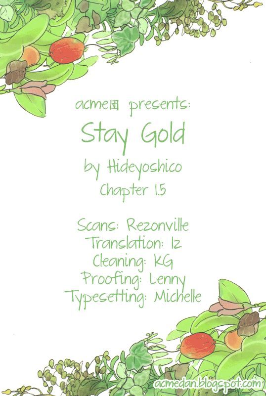 Stay Gold (Hideyoshico) Chapter 1.5 #1