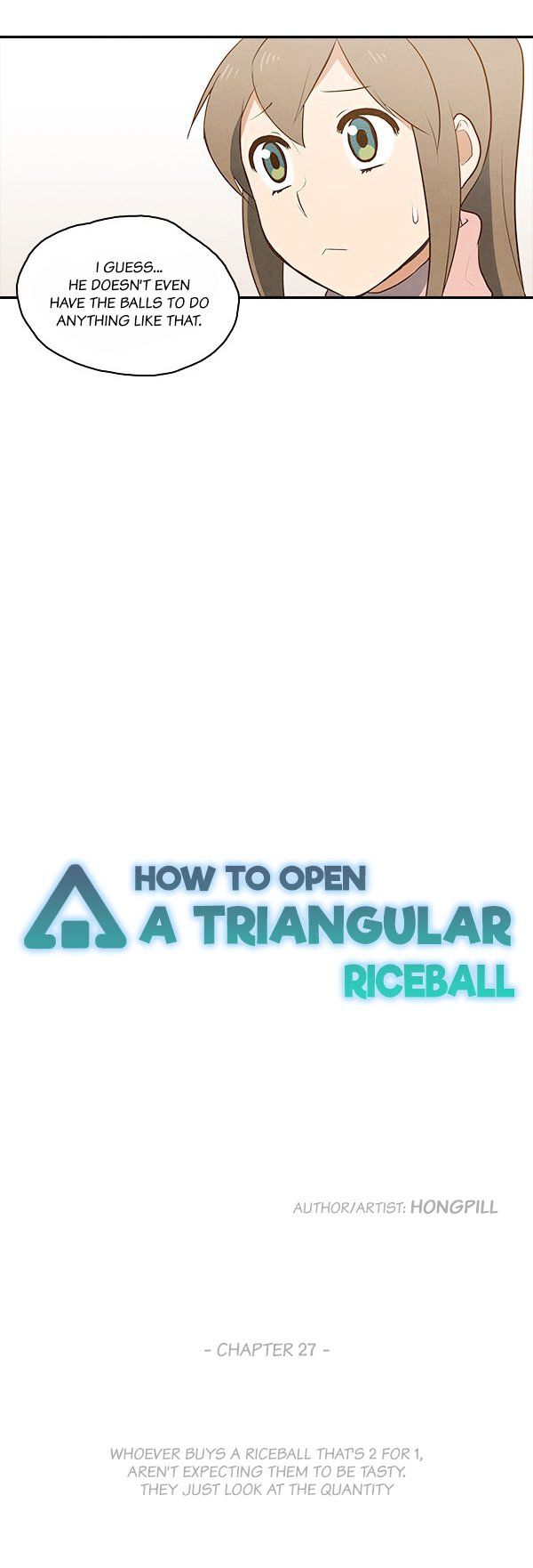 How To Open A Triangular Riceball Chapter 27 #3