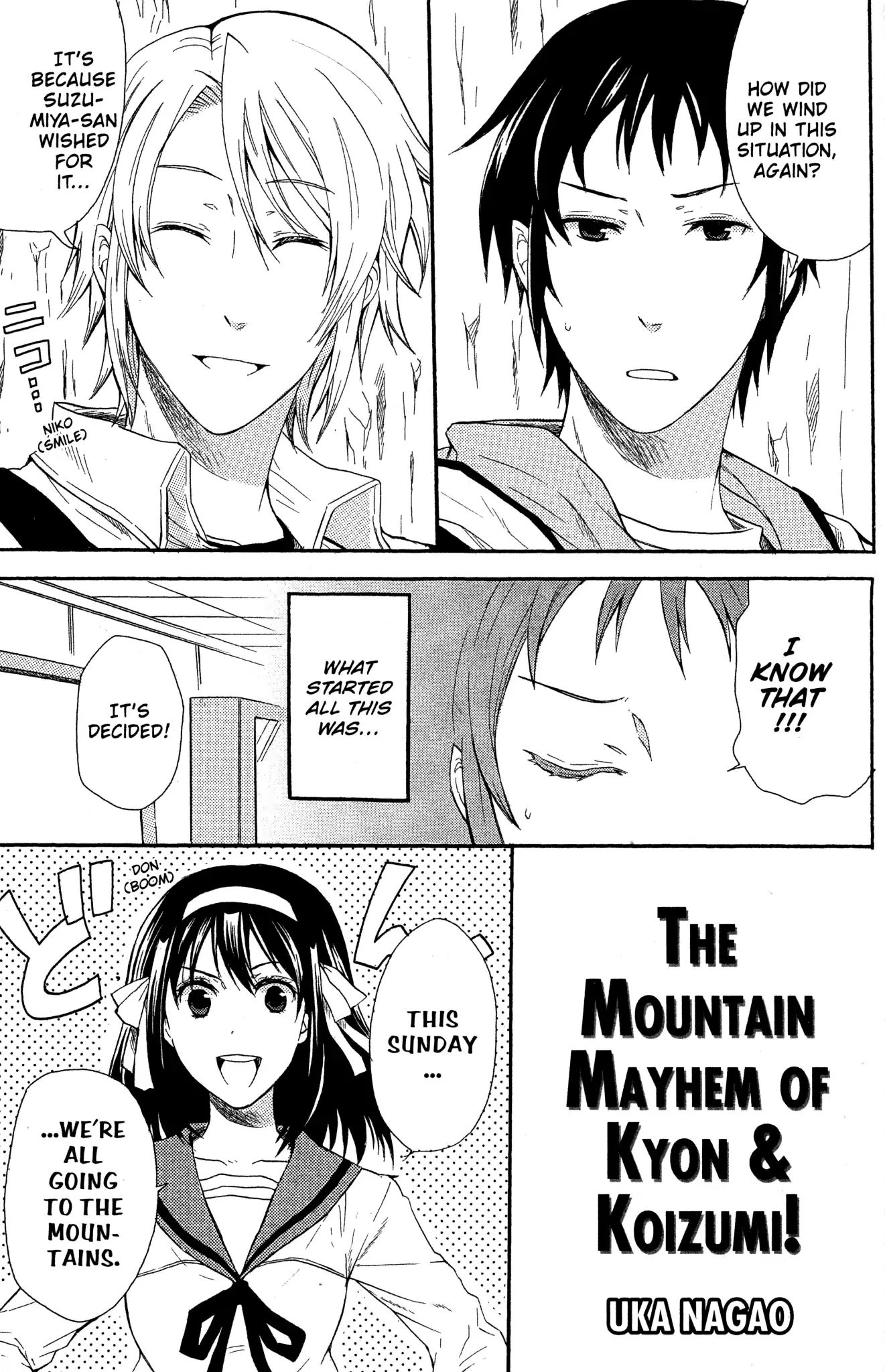 The Misfortune Of Kyon And Koizumi Chapter 11 #1