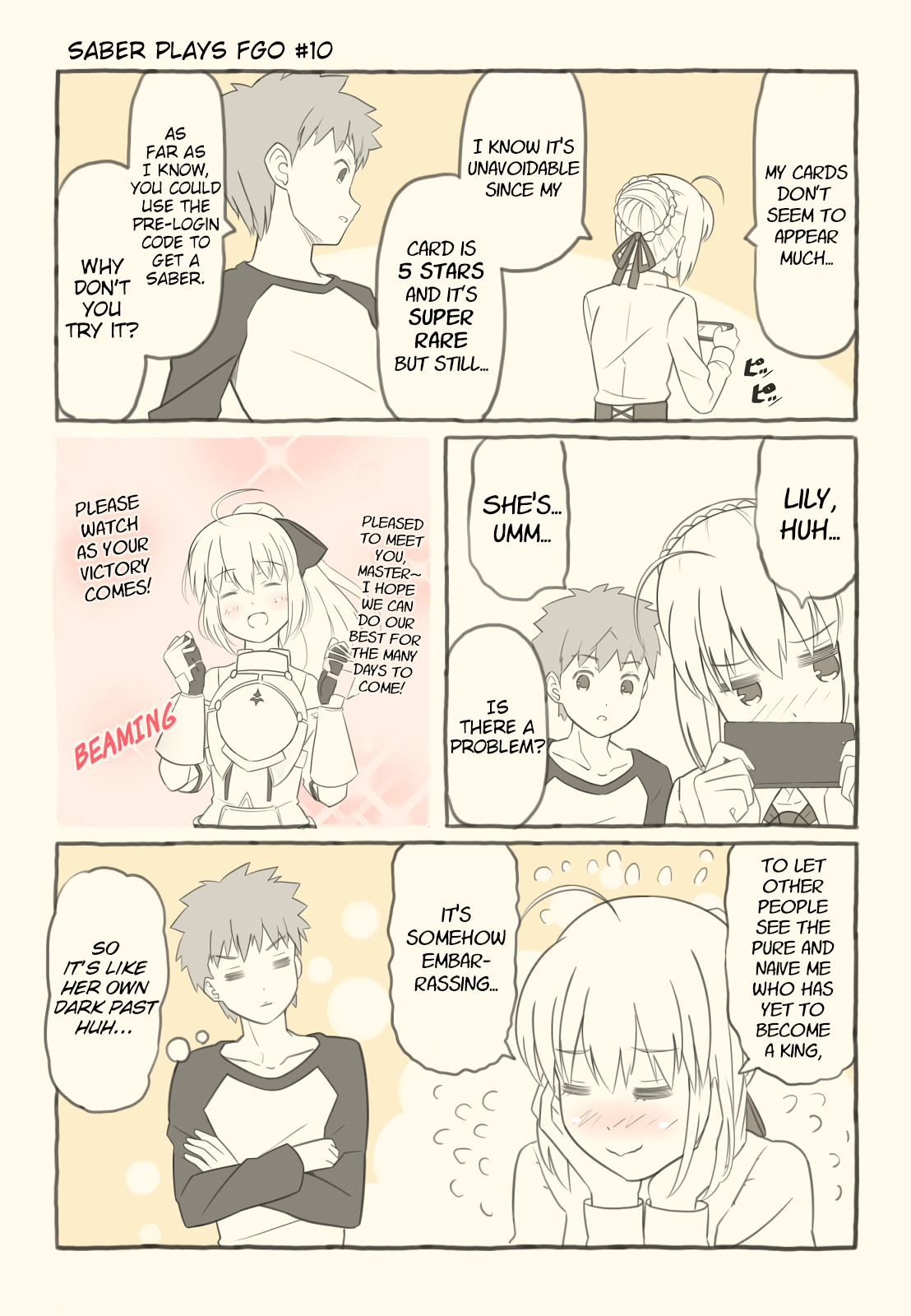 Saber Plays Fate/grand Order Chapter 10 #1