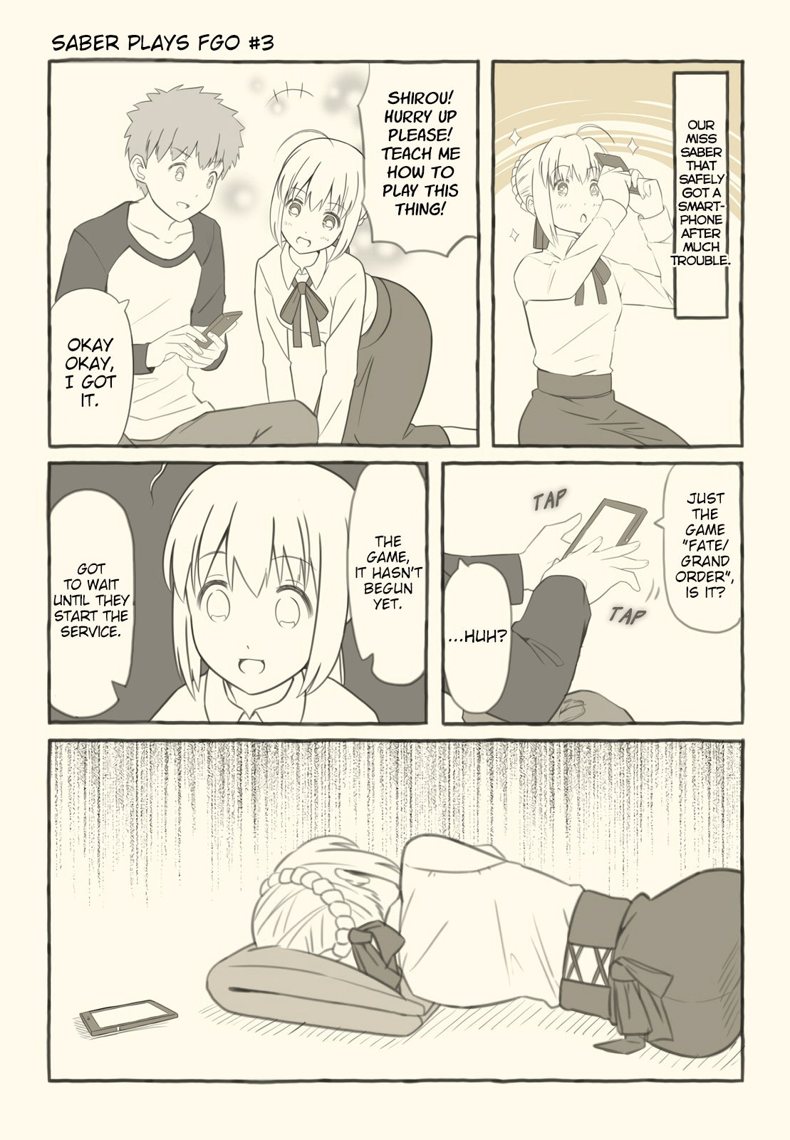 Saber Plays Fate/grand Order Chapter 3 #1