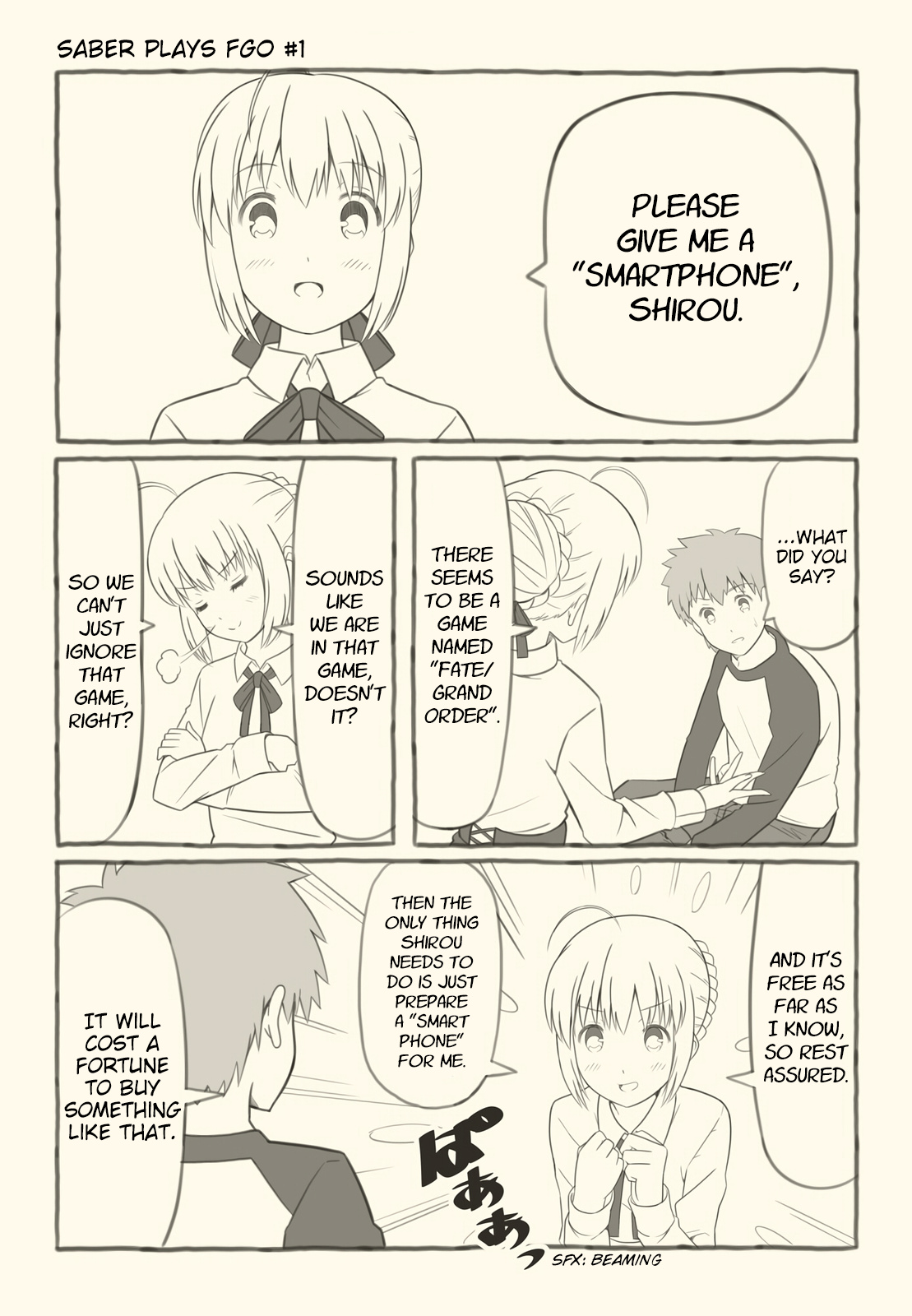 Saber Plays Fate/grand Order Chapter 1 #1