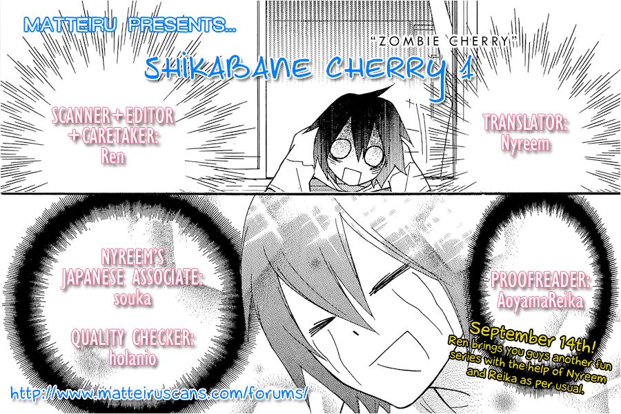 Shikabane Cherry Chapter 1 #1