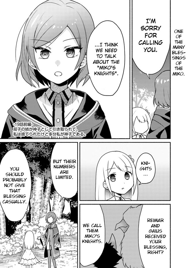 Futago No Ane Ga Miko Toshite Hikitorarete, Watashi Wa Suterareta Kedo Tabun Watashi Ga Miko De Aru Chapter 19.1 #1